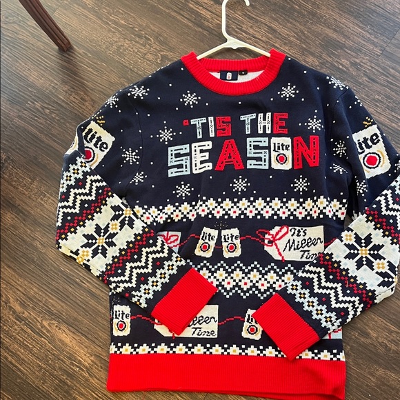 Miller Lite Sweaters - Miller Lite Tis the Season Sweater Medium